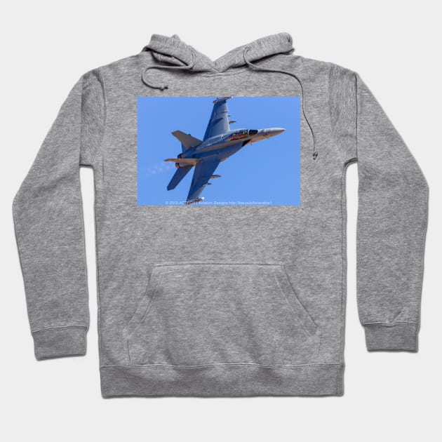 EA-18G Growler Afterburner Fly-By Hoodie by acefox1